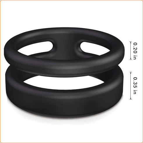 Silicone Dual Cock Ring